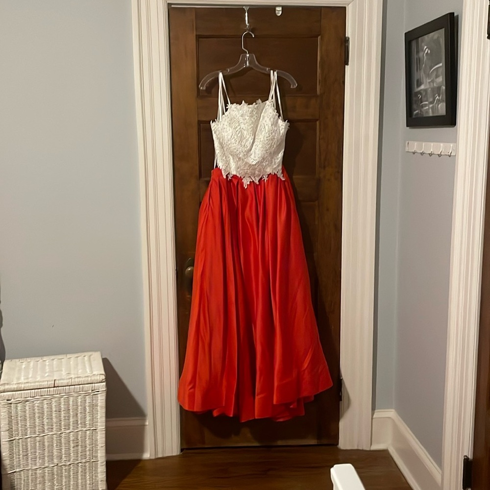Beautiful ball gown two pieces. Modern yet elegant.